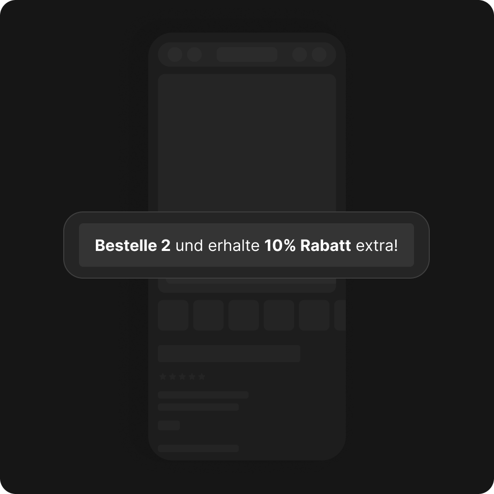 Promo Banner im Warenkorb