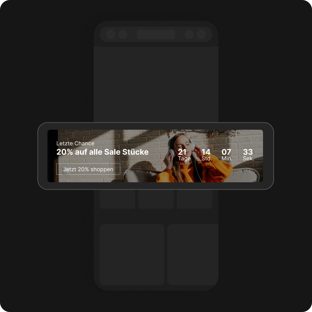 Countdown Bar für Aktionen