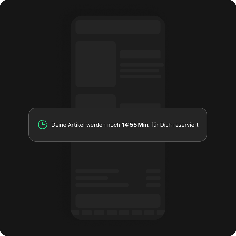 Verknappung im Warenkorb
